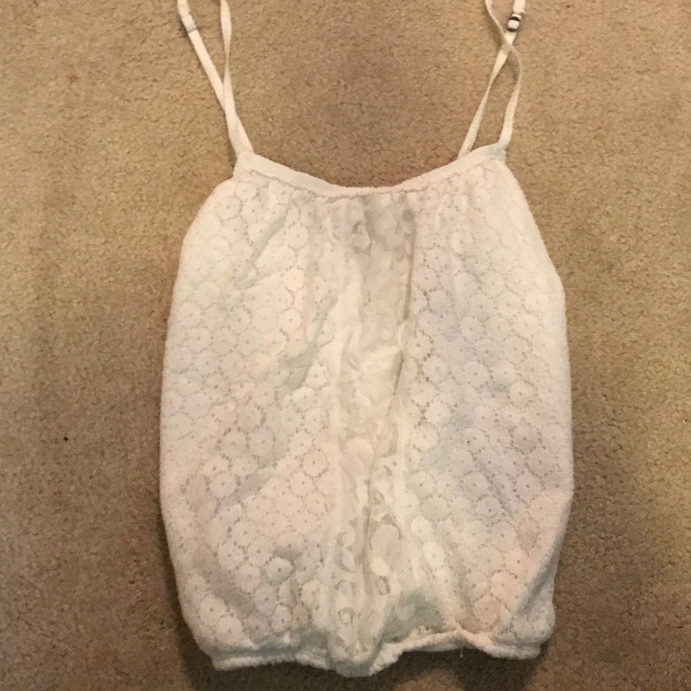 White Lace Tank